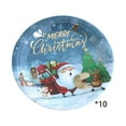 thumbnail image 2 of Kezqiaxn Christmas Paper Plates and Napkins 10Pcs Cute Santa Paper Plated Disposable Christmas Dish Tray 20Pcs Merry Christmas Paper Luncheon Napkins for Xmas Party Supplies, 9Inch, 2 of 9