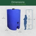 thumbnail image 3 of WaterPrepared 160 Gal Stackable Design Utility Water Tank with Cap (2 Pack), 3 of 8
