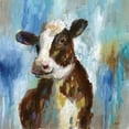 thumbnail image 2 of Nan 20x20 White Modern Wood Framed Museum Art Print Titled - Spring Calf, 2 of 4