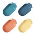 thumbnail image 1 of 4Pcs Wheat Stalk Dinner Plates Multi-use Food Plates Children Food Trays, 1 of 5