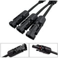 thumbnail image 1 of 3 pares de conectores de cable de panel solar, conector de rama Y de cable solar MFF/MMF, para sistema fotovoltaico de panel solar, 1 of 2