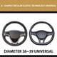 thumbnail image 5 of Popular! Car Steering Wheel Cover With Long-lasting PU Leather, Universal 15 Inch Fit For Car Truck SUV, Breathable Slip Auto Steering Wheel Covers For Men And WomenClearance, 5 of 5