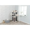 thumbnail image 4 of TRIXIE Bovina Plush & Sisal 3-Level 55.5" Cat Tree, Scratching Posts & Hammock, Black, 4 of 9