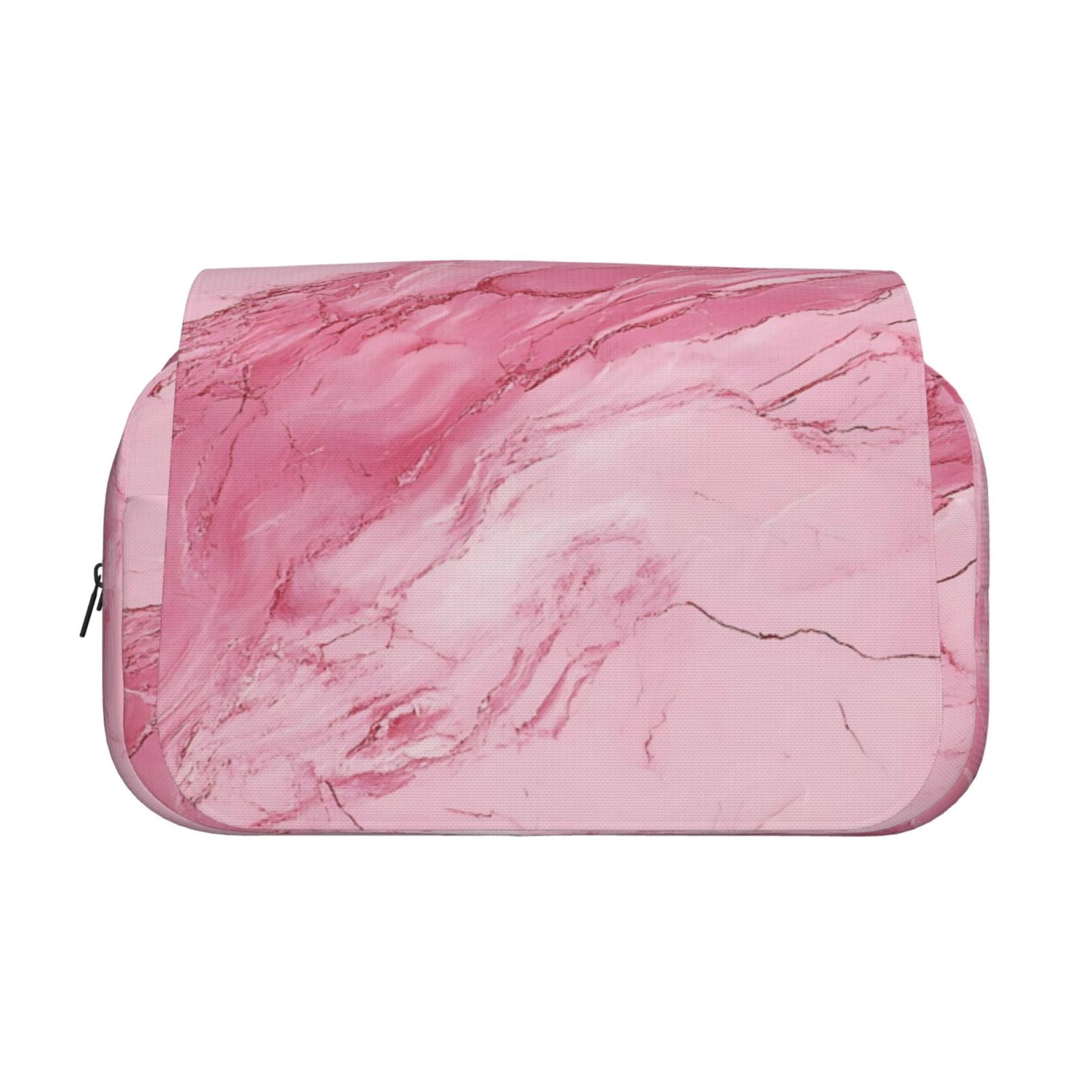 Large-Capacity Flip-Top Double-Layer Pencil Case, Multi-Functional Pocket Pen Case, Durable Stationery Organizer Pink Marble_21256_1