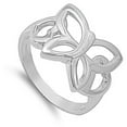 thumbnail image 4 of Simple Butterfly Cutout Filigree Wings Ring .925 Sterling Silver Band Jewelry Female Male Size 5, 4 of 4