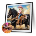 thumbnail image 3 of Kit Con Forma Especial Parcial 5D DIY Niña 30x30cm, 3 of 7