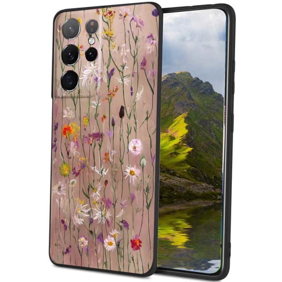 Flowers-110 Phone Case, Degined for Samsung Galaxy S23 Ultra Case Men Women, Flexible Silicone Shockproof Case for Samsung Galaxy S23 Ultra