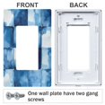 thumbnail image 3 of Yayeee Rocker Switch Wall Plate 1-Gang 4.6"x2.9" Home Decorative Outlet Cover, Blue Pattern, 3 of 6