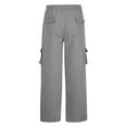 thumbnail image 4 of Aezemi Men Straight Leg Cargo Pants with Multiple Pockets Lightweight Fashion Elastic Waist Pull on Hiking Pants Drawstring Trendy Workout Outdoor Trousers 3XL, 4 of 9