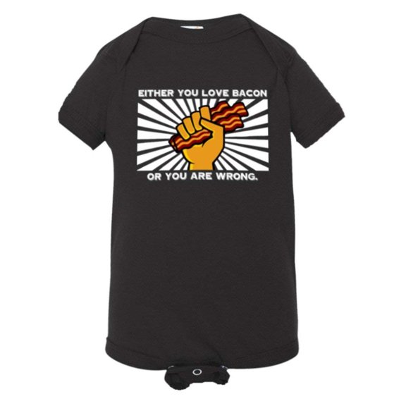PleaseMeTees™ Baby Either You I Love Bacon Or You Are Wrong HQ Jumpsuit