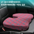 thumbnail image 4 of Premium Flamingo Pattern Memory Foam Seat Cushion Ergonomic Chair Pad for Office Chair, Car, Airplane & Bleachers Sciatica, Tailbone Hip & Back Pain Relief - Chair Cushion for Long Office Workers., 4 of 5