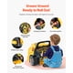 thumbnail image 4 of VEVOR Juguete de motor, 60 PCS Juego de Reparación de Coches de Niños con Piezas Desmontables, Luces y Sonidos, Volante y Bocina, Juego de Taller Mecánico para Niños de 3 Años en Adelante, Amarillo, 4 of 9