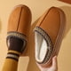 thumbnail image 4 of Zapatillas populares, zapatos de algodón para el hogar, parejas de invierno, suela gruesa, color sólido, cálido, además de zapatillas de algodón antideslizantes de terciopelo, 4 of 5