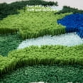 thumbnail image 5 of Rug Moss Flocking Rug Bathroom Non-Slip Absorbent Floor Mat Soft Microfiber Rug Door Mat Washable Rug Blue 40x60cm, 5 of 6