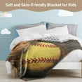 thumbnail image 6 of Softball Blanket Softball Gift for Girls Boys, Flannel Soft Warm Plush Sport Throw Blanket for Kids Teen Softball Lovers All Season Couch Sofa Bed Living Room Home Decor(30"x40"), 6 of 8