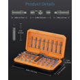 thumbnail image 6 of Upgraded 42 in 1 Magnetic Screwdriver Set, DIY Ratchet Screwdriver Set, Multi Bit Magnetic Drive with 40 PCS Magnetic Bits, Portable Repair Tool Kit for Home, Bike, Repairs, 6 of 15
