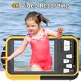thumbnail image 7 of MARVUE Waterproof Camera 4K 56MP 11FT Underwater Camera Selfie Dual Screens 16X Digital Zoom Auto-Focus Waterproof Digital Camera for Snorkeling Yellow, 7 of 7