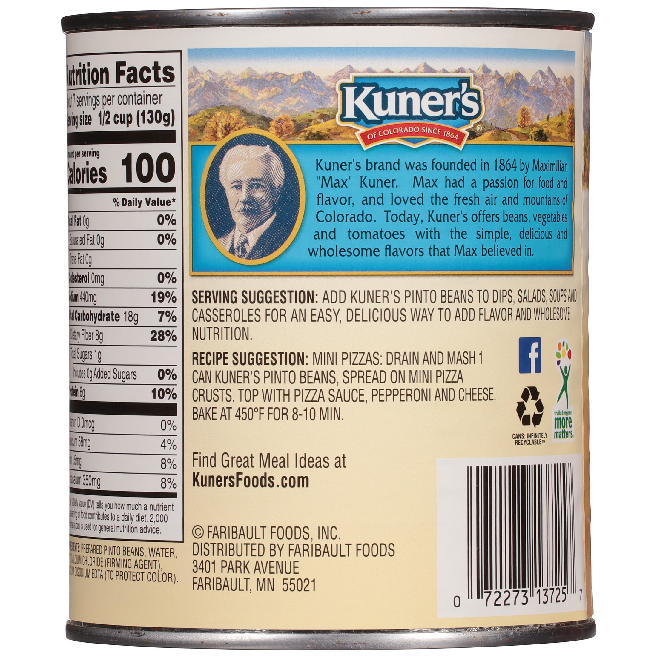 Kuner's Pinto Beans 30 oz. Can