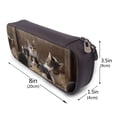 thumbnail image 3 of Lsque Cat Family Printed Big Capacity PU Leather Pencil Case Large Pencil Pouch Stationery Pen Bag Pencil Holder for Teen, 3 of 6