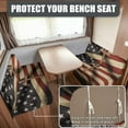 thumbnail image 2 of Uorisanigo RV Dinette Cushion Covers Replacement Camper Cushions Covers Stretch 3D American Flag Cross RV Seat Cover for Loveseat Slipcover Soft 2 Sets Sofa Furniture Protection, 2 of 7
