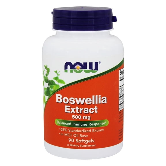 NOW Foods Boswellia Extract Balanced Immune Response 500 mg, 90 Softgels-2 Pack