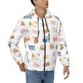 thumbnail image 4 of Zip Up Hoodies for Men - colors envelope Pattern Long Sleeve Comfrt Men'S Fashion Hoodies & Sweatshirts, Jackets for Men Hoodies Pullover Clothing Clothes with Pouch, 4 of 5