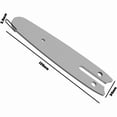 thumbnail image 3 of 2 Pack 4 Inch Manganese Steel Chainsaw Chain Guide Bars for Mini Hand Chainsaw Woodworking Garden Cutting Chainsaw, 3 of 4