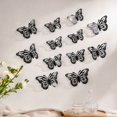 thumbnail image 4 of 12 Pack Butterfly Wall Decor 3D Black Mirror Finish Pvc for Girls Room,Butterfly Birthday Party Decorations,Butterfly Room Decor for Bedroom Wall, 4 of 5