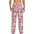 thumbnail image 3 of Uemuo Garden Gnomes Pattern Men's Wide Leg Palazzo Lounge Pants with Pockets Light Weight Loose Comfy Casual Pajama Pants-XX-Large, 3 of 9