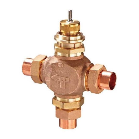 Johnson Controls Hydronic Globe Valve,Three-Way,1/2 in VG7882ET