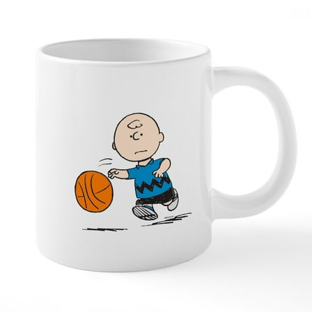 CafePress - Basketballer Brown - 20 Oz White Ceramic Mega Mug