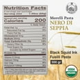 thumbnail image 4 of Morelli Squid Ink Pasta Fusilli (Rotini) - Organic Italian Pasta - Black Pasta Noodles - Durum Wheat Semolina - Nero Di Seppia Made in Italy - 1.1 Lb (500g) (2 pack), 4 of 7