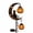 C, variant on Leutsin Solar Halloween Cat & Pumpkin Moon Garden Stake Light, Metal Black Cat on Crescent Moon with Hanging Pumpkin Lantern, Waterproof Outdoor Decoration