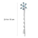 thumbnail image 2 of uds. Horquillas para el pelo con forma de copo de nieve, horquillas decorativas de Metal con diamantes de imitación azules, 2 of 8