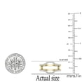 thumbnail image 4 of Dazzlingrock Collection 0.25 Carat (ctw) Round White Diamond Ladies Wedding Enhancer Guard Ring 1/4 CT, 10K Yellow Gold, Size 10, 4 of 6