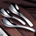 thumbnail image 3 of Hevirgo Stainless Steel Dinner Children Adult Deepen Thickened Large Capacity Soup Spoon, 3 of 8