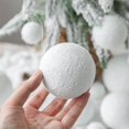 thumbnail image 4 of 4-10cm White Christmas Ball Xmas Tree Hanging Ornament Pendants Round Foam Balls DIY Craft Navidad Decoration for Home New Year, 4 of 5