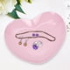 thumbnail image 1 of Bandeja de almacenamiento de joyas, bandeja con forma de corazón, anillos exquisitos, pendientes, organizador de collares, bandeja de acero inoxidable Rosa claro Yinane Bandeja de joyería, 1 of 8