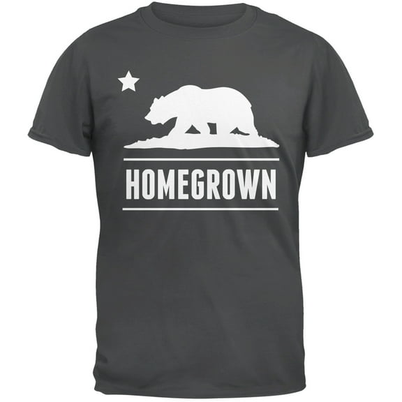 California Republic Homegrown Grey T-Shirt - Medium