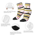 thumbnail image 3 of Uemuo Gold Glittering Hearts and Flamingos Printed Crew Socks, Moisture-Wicking Socks, Athletic Socks for Men Breathable Cushion Socks Casual Sport Socks for Running Traveling, 3 of 6