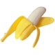 thumbnail image 1 of Plátano elástico Squeeze Squeeze Banana Simulación Plátano Descompresión Plátano 1PC Juguete de plátano exprimido Alivio del estrés Prensa Juguete complicado para niños y adultos (Amarillo), 1 of 4