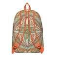 thumbnail image 3 of Elegant Boho Mandala Floral Backpack with Computer Pocket, Spacious College Bookbag, Lightweight School Essential for Work Travel, Great Gift, 3 of 5
