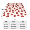 thumbnail image 3 of Fuzoiu Abstract Red Polka Dot Print Ultra-Soft Micro Fleece Blanket,All Seasons Flannel Throw, Lightweight Blanket for Bed, Sofa, Couch, Movie Night, Camping, and Travel-80"x60", 3 of 7
