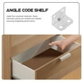 thumbnail image 5 of IBASETOY 100Pcs Furniture Connectors L Brackets Rolled Steel Adjustable Joint Connector for Diy Enthusiasts, 5 of 5