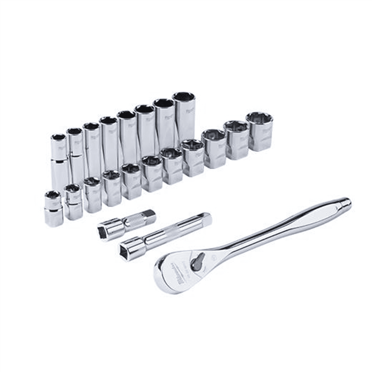 Milwaukee 48-22-9410 22-Piece SAE 1/2 in. Drive Ratchet and Socket Set