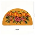 thumbnail image 3 of Orangide Fall Decor Pumpkin Doormat Natural Fiber Coir Mat with Floral Print, Absorbent Non-Slip Welcome Mat for Front Porch Entryway Indoor Outdoor, 3 of 7