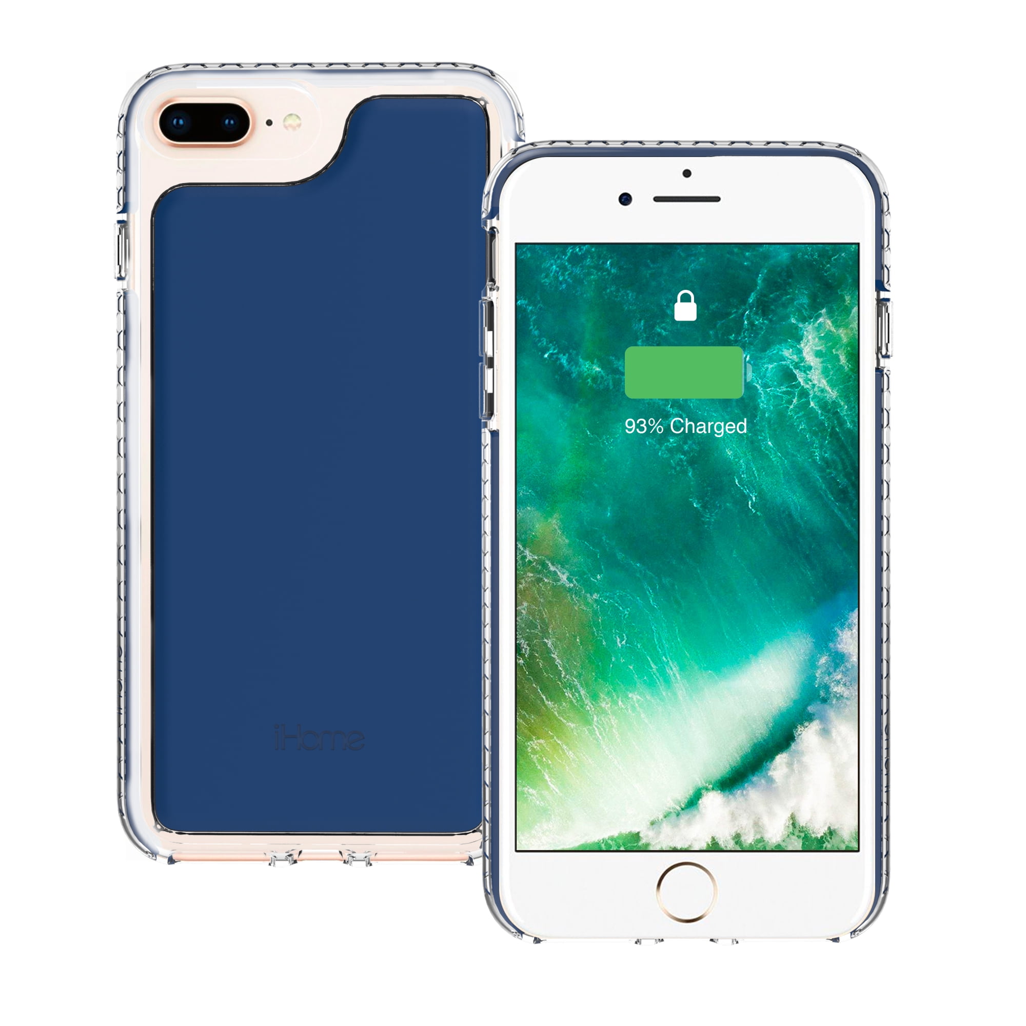 iHome Velo Silicone Impact Case, iPhone 6/7/8 Plus, Navy