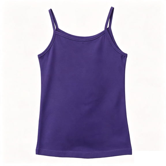 HGIEYS Girls Tank Top Camisole Spaghetti Strap Layering Cami | Soft stretch nylon spandex tank for school 18-24 Months