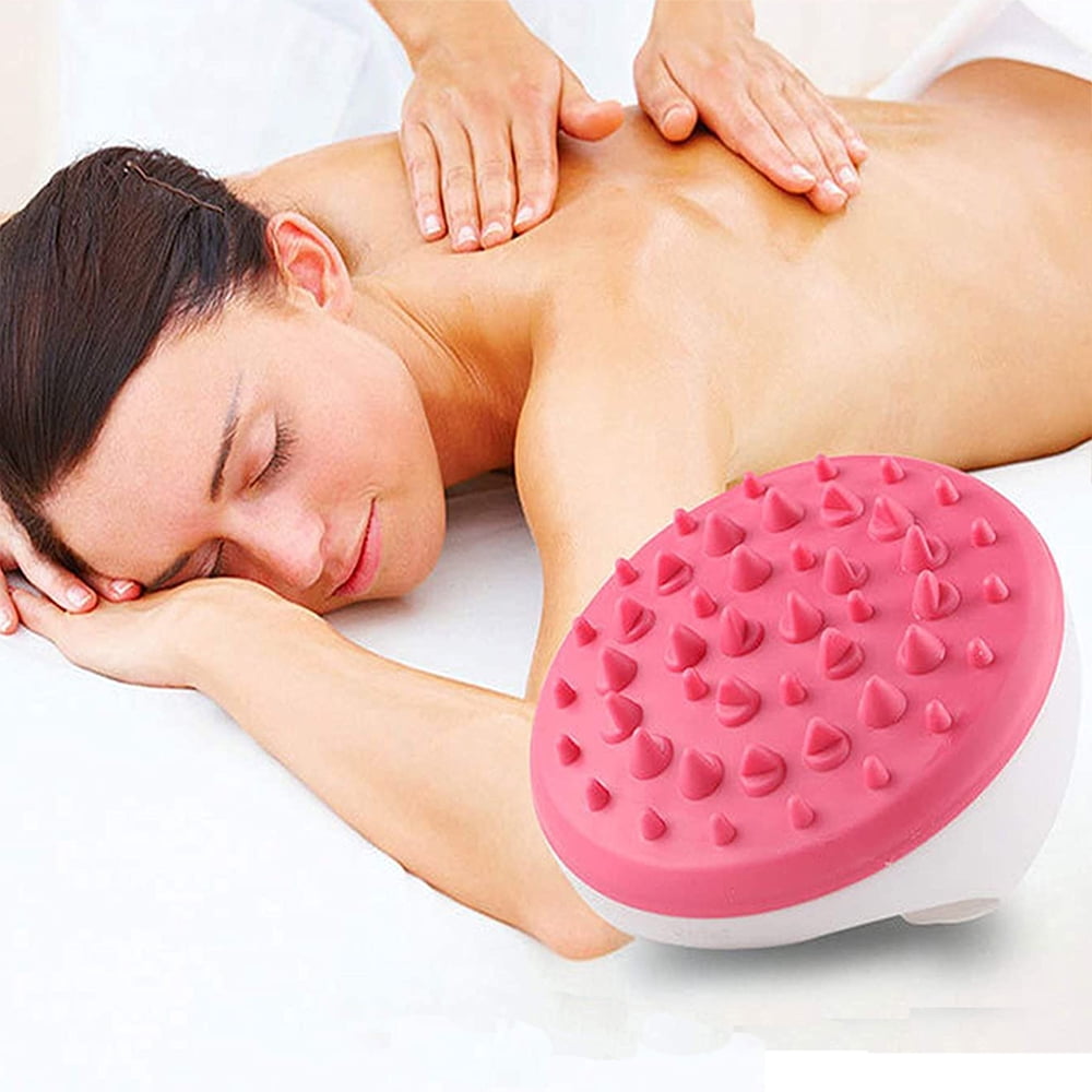 Cosprof Silicone Cellulite Massager Remover Brush Mitt, Scalp Massager Shampoo Brush, Conform Ergonomic Design for Body Vacuum Massage, Lose Weight and Muscle Relaxation
