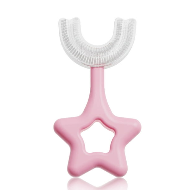 Injueey Cepillo de para bebé ergonómico de doble cara de silicona de 360 grados, cepillo de Manual en forma de U, cuidado Type11 NO11 Injueey HA009123-04